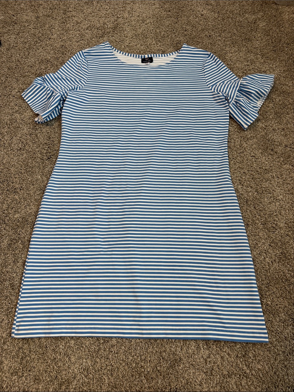 Sailor-Sailor Dress, Like New, Lg. Cornflower Blue and White Stripes, $35